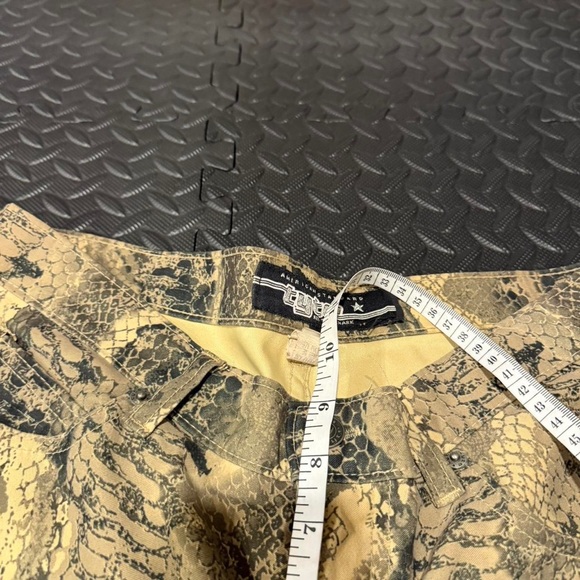 Snake Print Flare Jeans - Picture 3 of 5